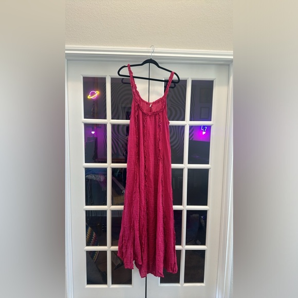 Free People McKinley Maxi Dress in Cha Cha Cherry NWOT - Picture 4 of 7